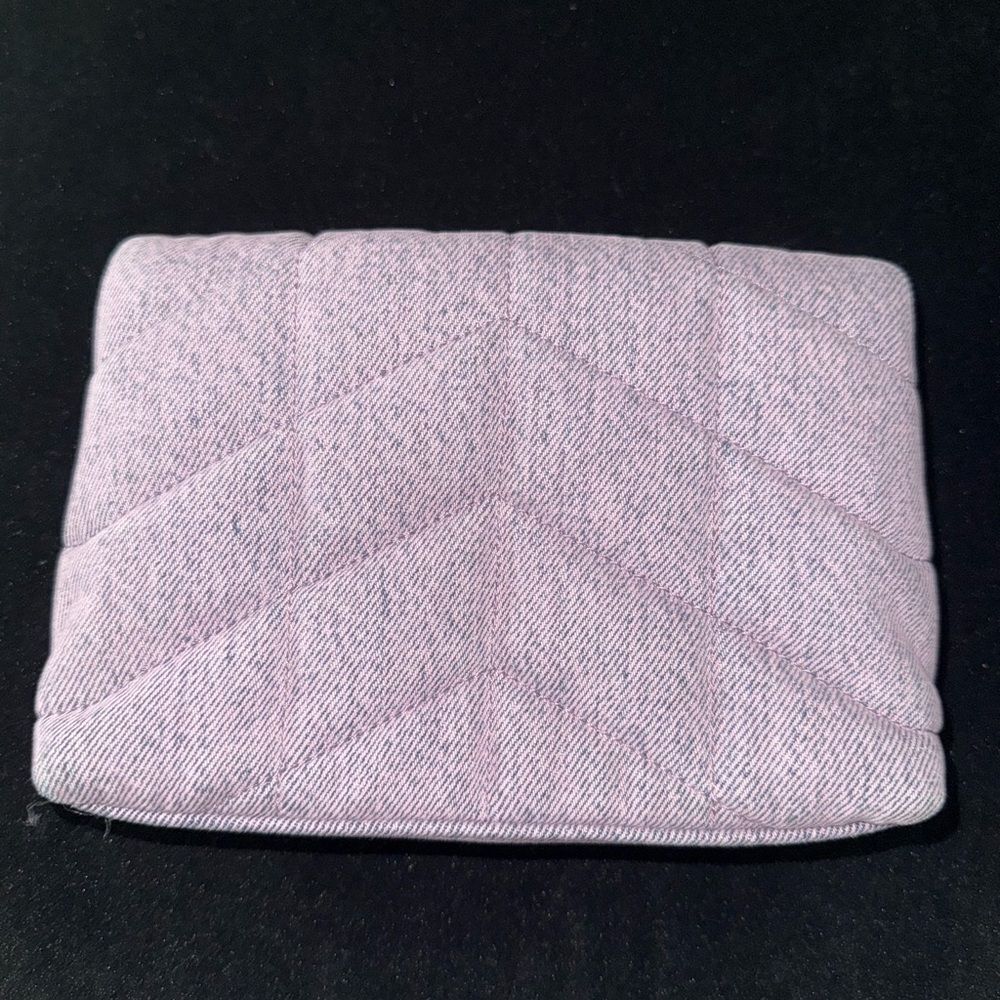 Brand new Yves Saint Laurent Purple Quilted Women's Clutch w/ card holder denim - Picture 2 of 10